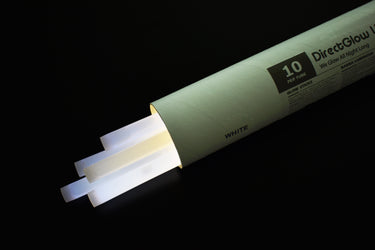 12 inch 15mm White Premium Glow Sticks- 10 Per Package